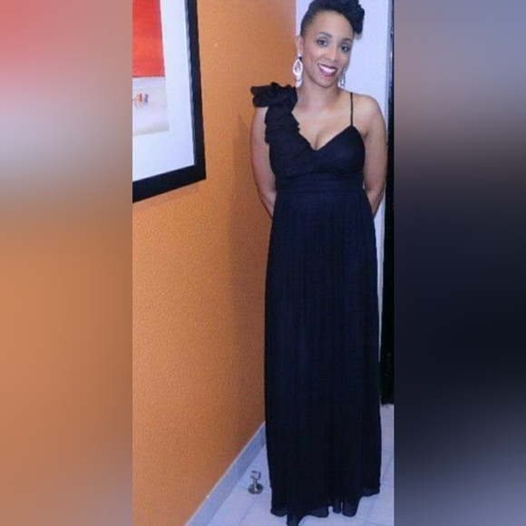 David's Bridal Black Evening Dress Size 6 - Picture 5 of 5